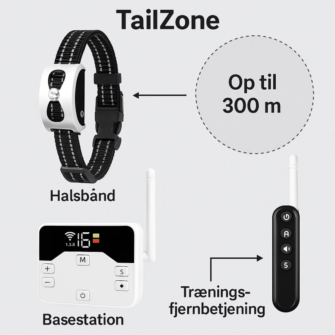 Wireless Dog Fence – Advanced Dog Containment System with GPS Boundary & Training Modes, for 1 or 2 Dogs – TailZone