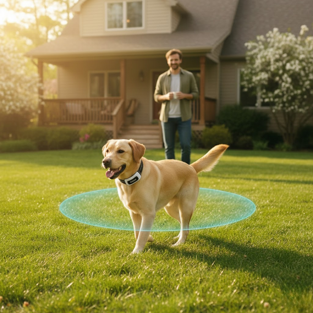 Wireless Dog Fence – Advanced Dog Containment System with GPS Boundary & Training Modes, for 1 or 2 Dogs – TailZone