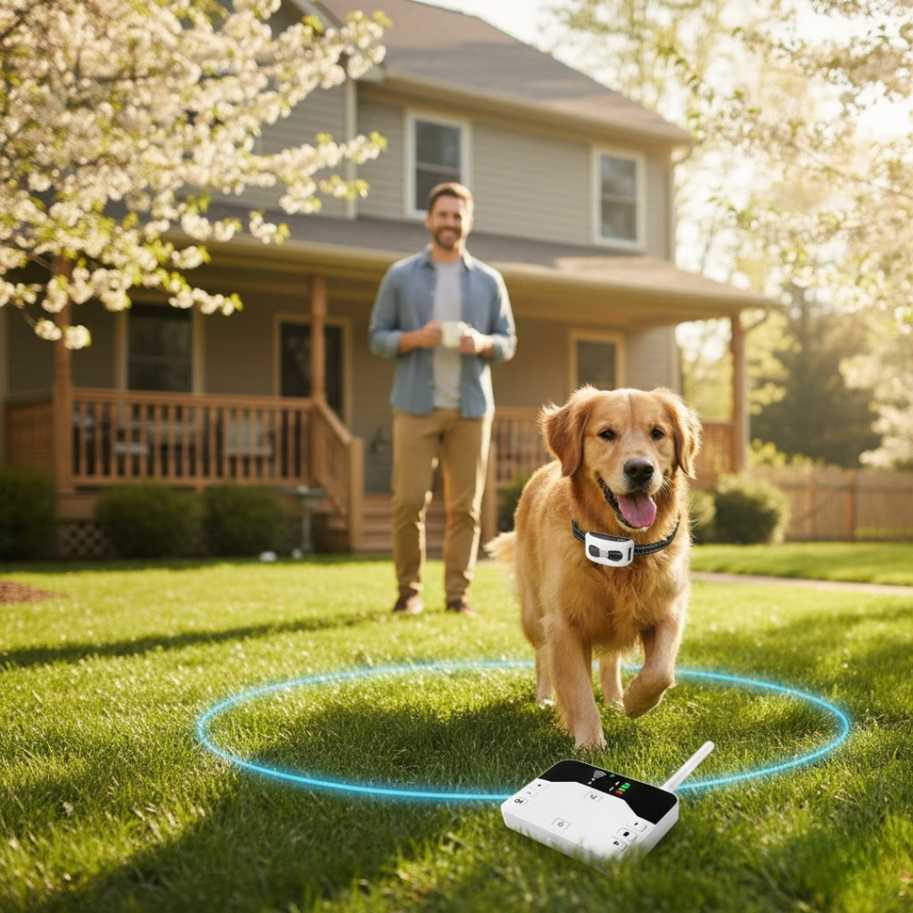 Wireless Dog Fence – Advanced Dog Containment System with GPS Boundary & Training Modes, for 1 or 2 Dogs – TailZone