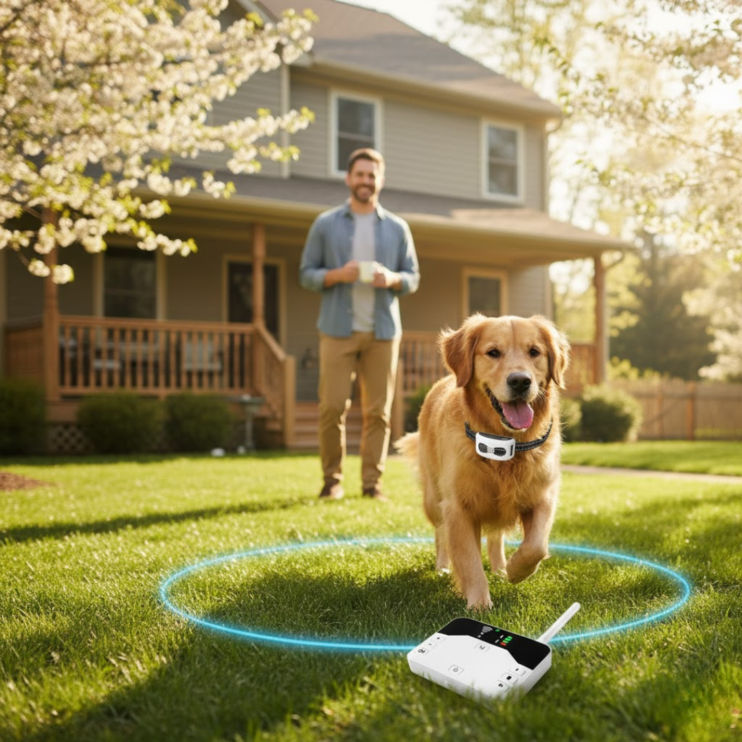 Wireless Dog Fence – Advanced Dog Containment System with GPS Boundary & Training Modes, for 1 or 2 Dogs – TailZone